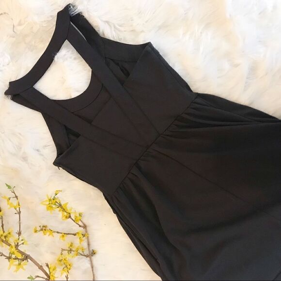 ALYN PAIGE Brown Fit and Flare Keyhole Back Dress - Picture 2 of 7